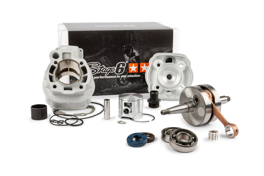 Beta RR Track 50 2T - Motorpack Zylinder Auspuff Big Racing 77ccm