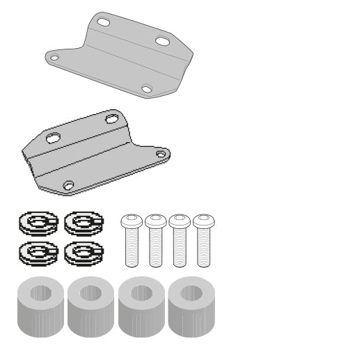 Honda CB 650 R [GIVI] - Kit für die Montage des TE1185 Tool Box zu verwenden beim Anbau ohne Topcase Träger 1185FZ