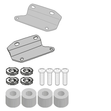 Honda CB 650 R [GIVI] - Kit für die Montage des TE1185 Tool Box zu verwenden beim Anbau ohne Topcase Träger 1185FZ