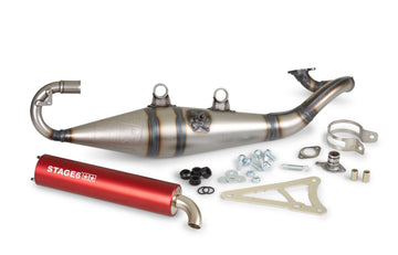 MBK Nitro Naked 50 2T LC [2014–] - Auspuff Pro Replica MK2 Rot