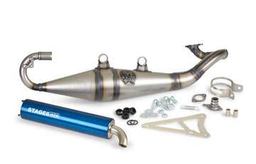 MBK Nitro Naked 50 2T LC [2014–] - Auspuff Pro Replica MK2 Blau