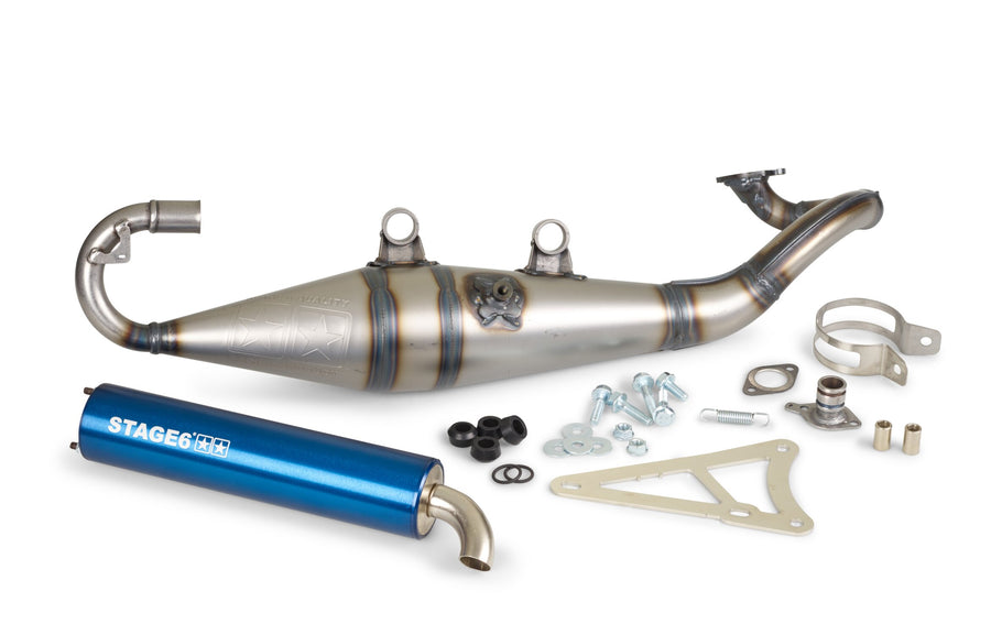 MBK Nitro 50 2T LC [2000–] - Auspuff Pro Replica MK2 Blau