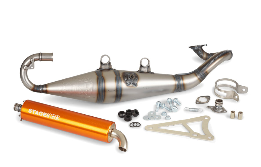 MBK Nitro 50 2T LC CAT [2004–] - Auspuff Pro Replica MK2 Orange