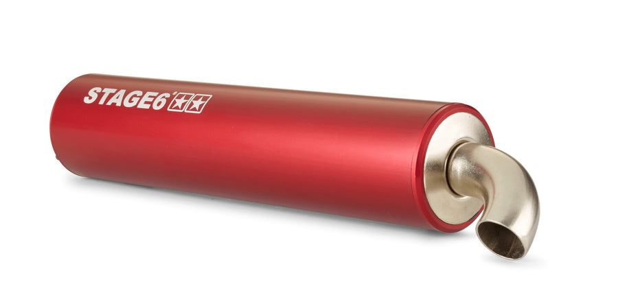 MBK Nitro 50 2T LC [2000–] - Auspuff Pro Replica MK2 Rot