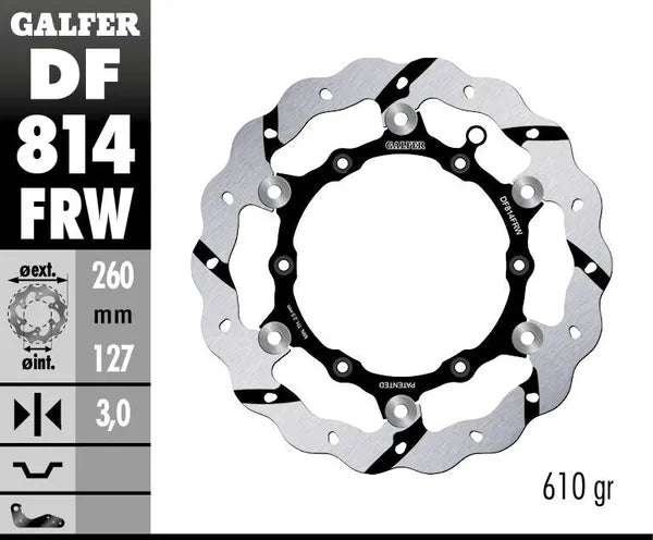 Beta EVO 250 [2012] - floating wave brake disc, grooved – picture 4