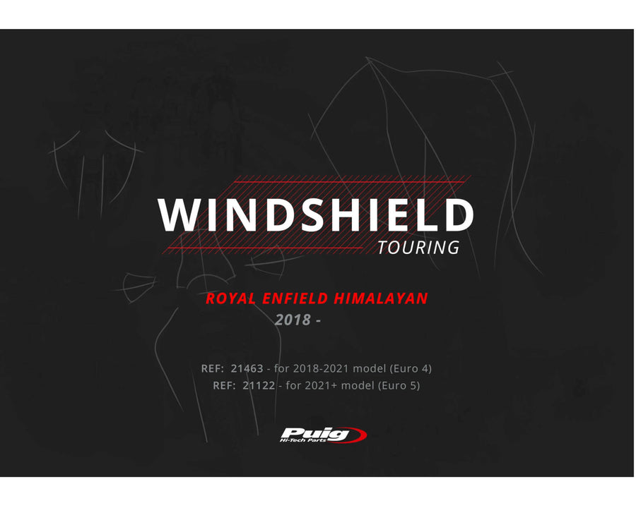 ROYAL ENFIELD HIMALAYAN 410 [2020] – touring screen – transparent