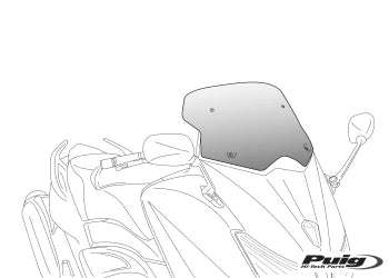 APRILIA SR GT SPORT 200 [2025] – Windshield V-Tech Line Touring – Tinted