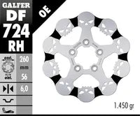 Harley-Davidson XL 883 R Roadster [2009-2010, 2013] - Fixed brake disc Skull - Image 6