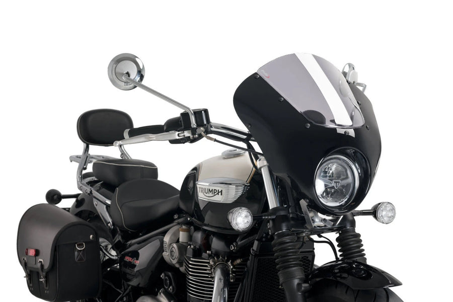 TRIUMPH BONNEVILLE SPEEDMASTER [2025] - Dark Night half fairing | Tinted | PUIG 21115H
