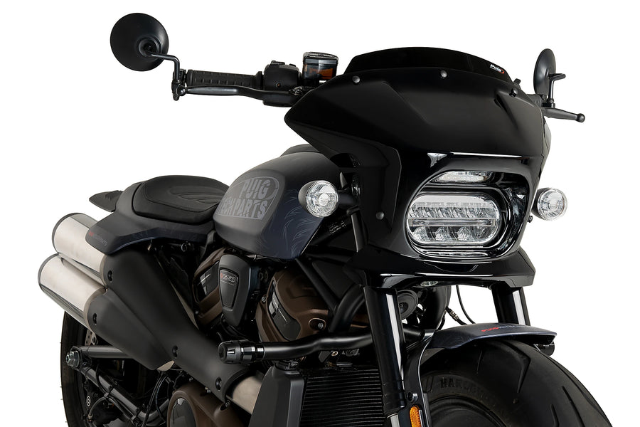 HARLEY DAVIDSON SPORTSTER S RH 1250 S [2024] - Fury Sport lamp cover | Black | PUIG 21325N
