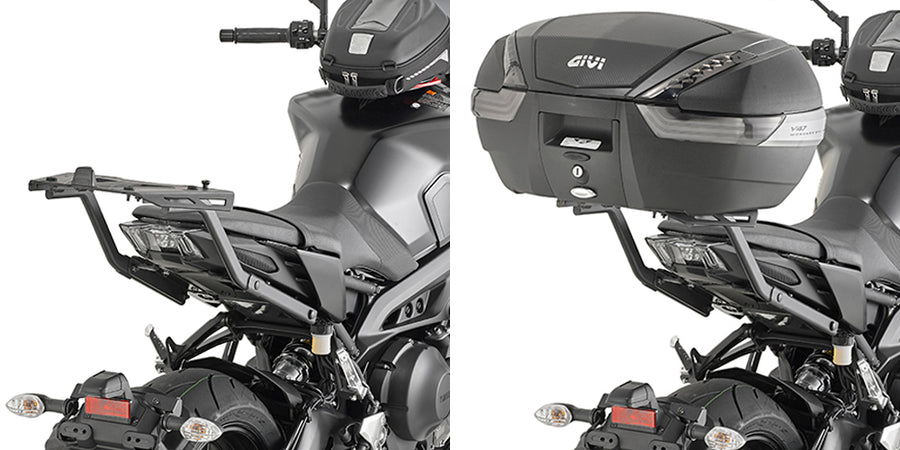 Yamaha MT 09 [GIVI] - Top case carrier for MONOKEY® or MONOLOCK® cases to be mounted with the MONOKEY® plate M5