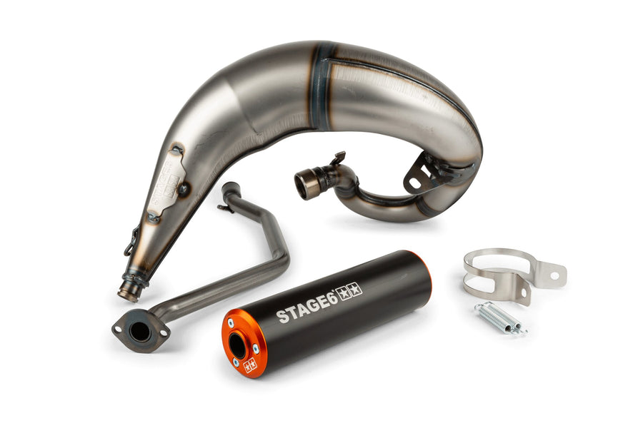 Beta RR Enduro 50 2T - Exhaust Streetrace High Mount CNC orange black
