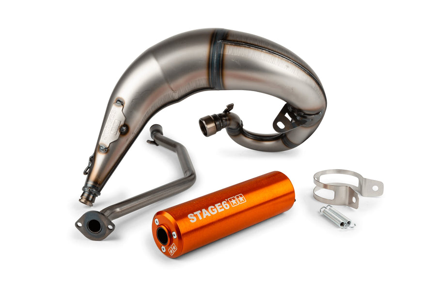 Beta RR-T SM 50 2T - Exhaust Streetrace High Mount CNC orange