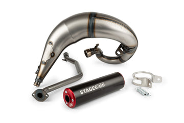 Beta RR Enduro 50 2T - Exhaust Streetrace High Mount CNC red black