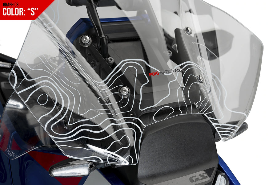 BMW R 1300 GS TROPHY [2025] - Touring Screen Plus | Graphics | PUIG 21795S