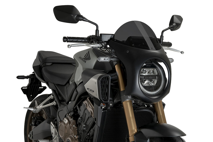 HONDA CB 650 R NEO SPORTS CAFE [2025] - Retro fairing screen | Heavily toned | PUIG 21961F