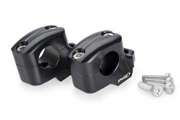 YAMAHA MT-09 Y-AMT [2024] - Pullback handlebar risers | Black | PUIG 22101N