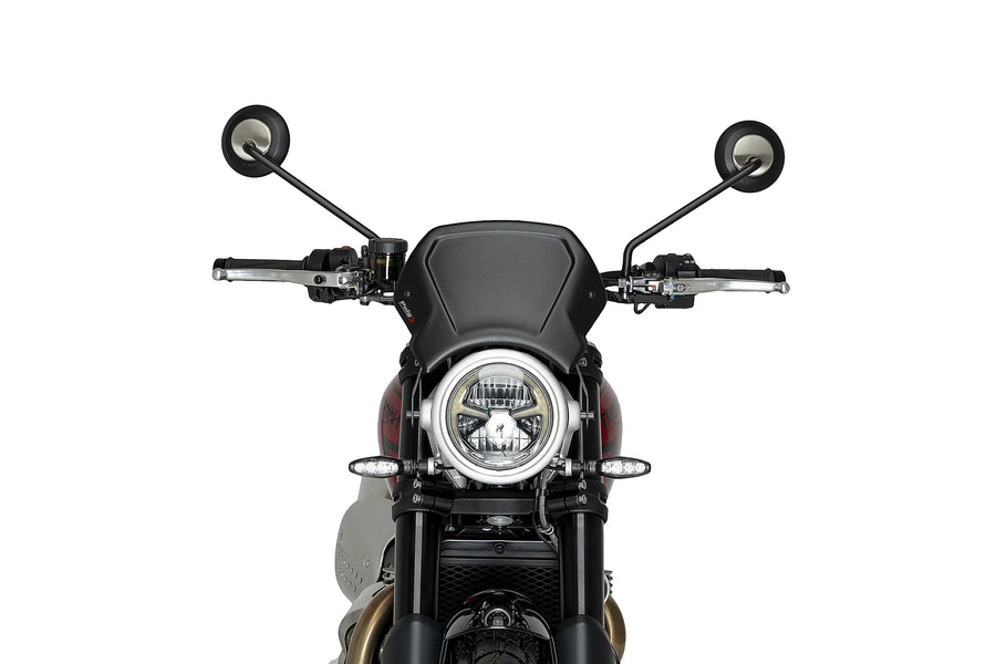TRIUMPH SCRAMBLER 1200X [2025] - Aluminum front panel | Black | PUIG 22224N