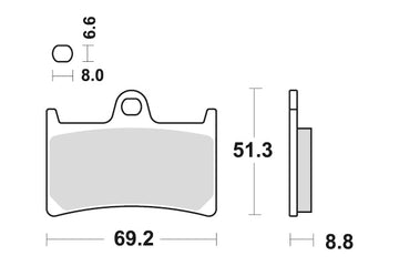 YAMAHA FZ 6 [2007-2011] - Dual Sinter brake pads
