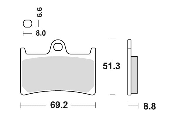 YAMAHA YZF R 6 [1999-2023] - Dual Sinter brake pads