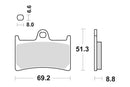 YAMAHA YZF R 6 [1999-2023] - Dual Sinter brake pads