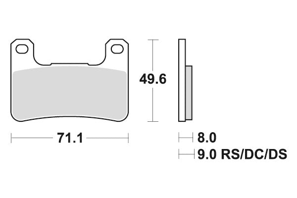 SUZUKI GSX 1300 R HAYABUSA [2008-2012] - Dual Sinter brake pads