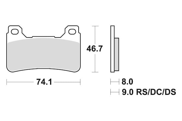 HONDA CB 1000 [2008-2016] - Dual Sinter brake pads