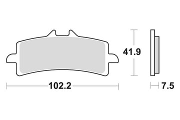 DUCATI 1200 MONSTER R [2016-2019] - Dual Sinter brake pads