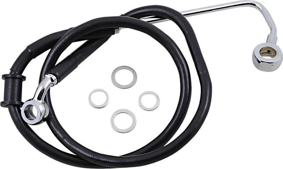 harley davidson fxsb [DRAG SPECIALTIES] - Extended stainless steel brake line