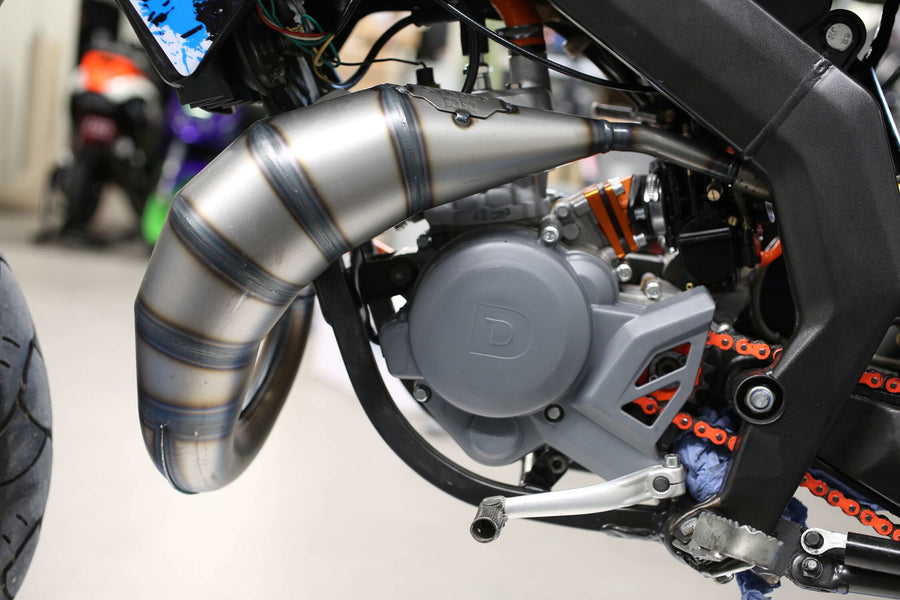 Aprilia SX SM 50 2T D50B0 [2007–] - Auspuff 70cc rot schwarz