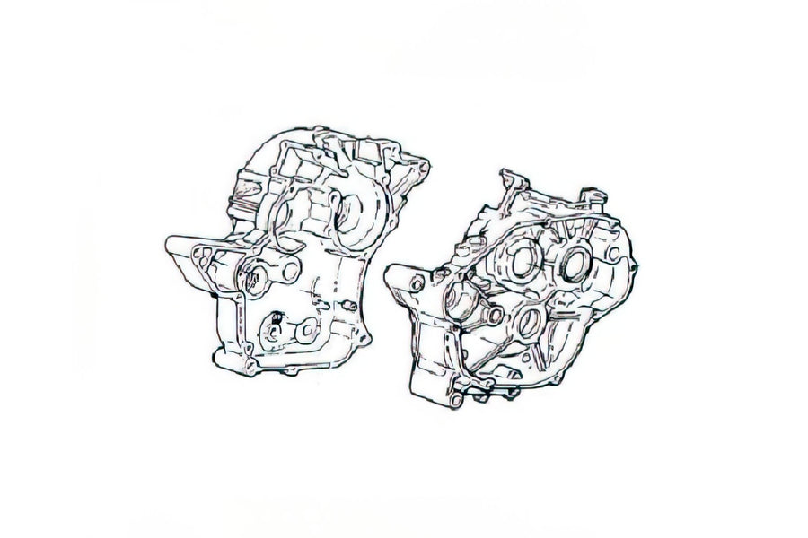Beta RR Enduro 50 2T - engine housing original spare part