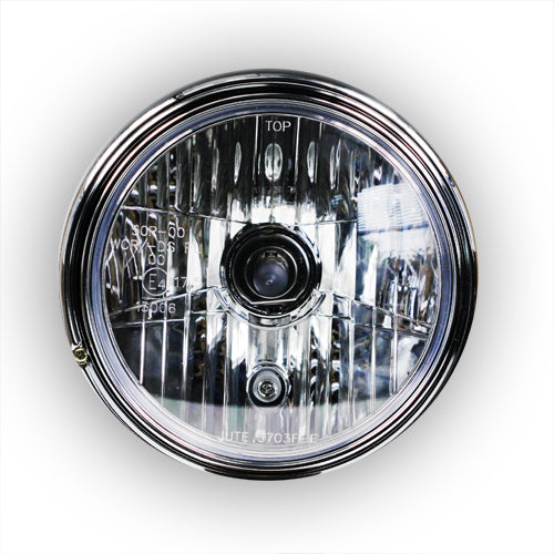 Kawasaki Zephyr 550 750 1100 [all years] - LTD-Style headlight H4, 7 inch, clear glass