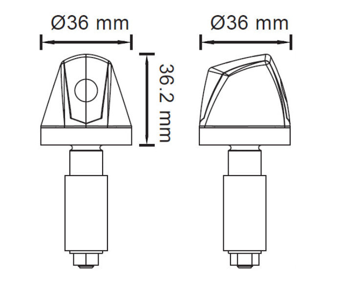 LED-Lenkerendenblinker "KNIGHT"