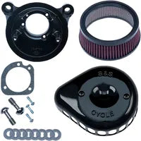 Harley-Davidson FLSS 1800 Softail Slim S [2016-2017] - Mini Teardrop Stealth Luftfilter-Kit – Oberfläche: Schwarz – Bild 3