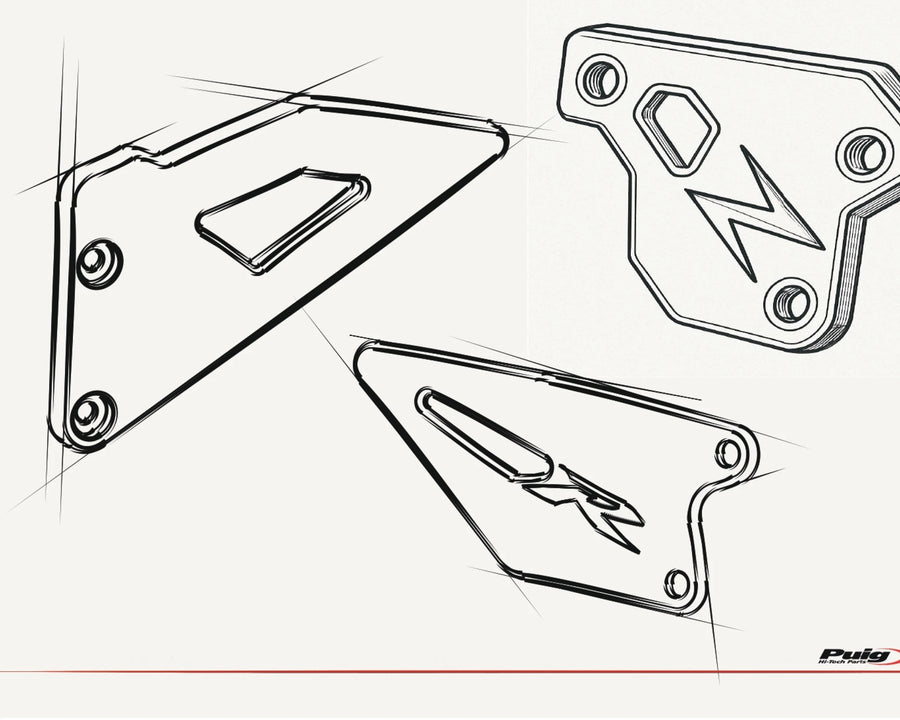 KAWASAKI Z 900 SE [2025] – Heel Plates – Black
