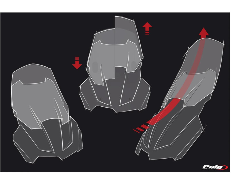 BMW F 800 GS [2025] – Adjustable screen – Transparent