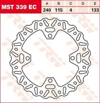 Kawasaki Klx 450 R [2014-2018, 2020-2024] - BRAKE DISC SHARK FIXED - Picture 3