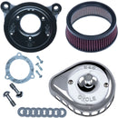 Harley-Davidson FLHTCUTG 1690 Trike Tri Glide Ultra Classic [2009] - Mini Teardrop Stealth Luftfilter-Kit – Oberfläche: Silber – Bild 1