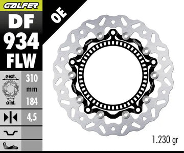 Triumph Tiger Sport 660 ABS [2022-2026] - Floating wave brake disc - picture 1