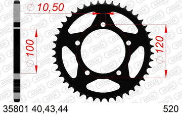 Aprilia TUONO 660 FACTORY [2022-2026] - Kettenkit 520XHR2 16/43-110 - Standard Kettenrad