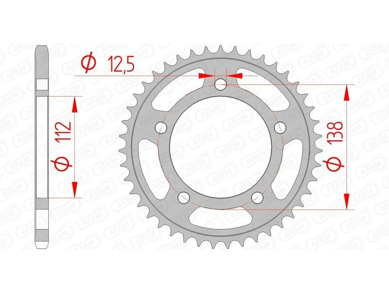 Honda NC 750 X ABS (RC 90) [2016-2021] - Kettenkit 520 XSR4 - 17/43-114 - Standard Kettenrad Stahl