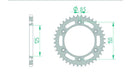 Ktm 790 DUKE ABS [2018-2026] - Chain kit 520 XHR4 - 16/41-116 - Standard sprocket steel