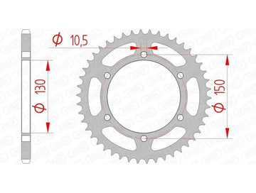 Yamaha XJ 6 F Diversion (RJ 22) [2013-2016] - Kettenkit 520 XSR4 - 16/46-118 - Standard Kettenrad Stahl