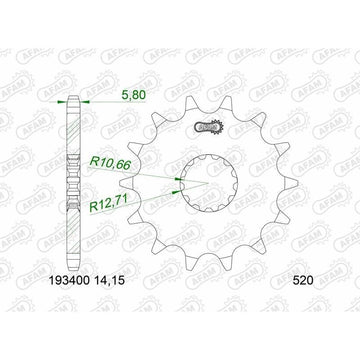 Benelli TRK 702 X [2023-2025] - Kettenkit 520 XSR4 - 15/46-118 - Standard Kettenrad Stahl