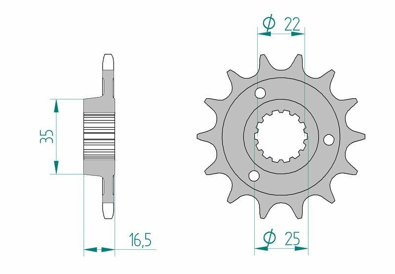 Ducati 1000 SS Supersport [2003-2006] - Chain kit 525 XHR4 - 15/38-96 - Standard sprocket steel