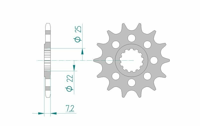 Suzuki GSX-S 1000 GT [2022-2026] - Kettenkit 520 XHR4 - 17/44-116 - Standard Kettenrad Alu