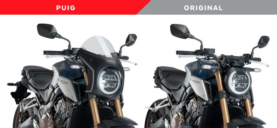 HONDA CB 650 R NEO SPORTS CAFE [2023] – Retro windshield – Tinted