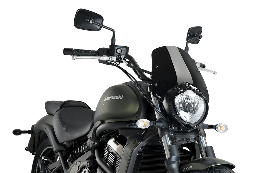 KAWASAKI VULCAN S [2025] - New Generation Sport Windshield | Black | PUIG 3175N
