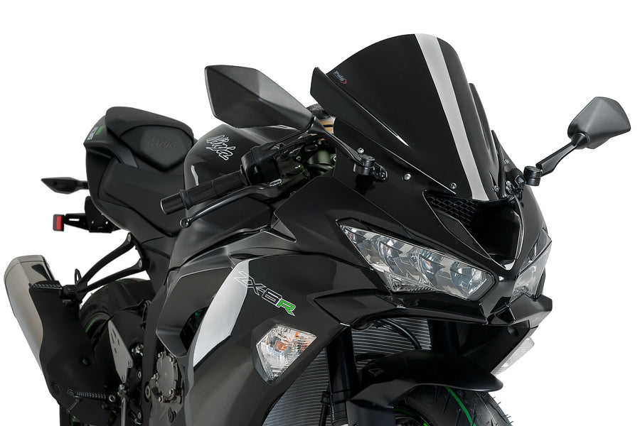 KAWASAKI ZX-6R NINJA [2018] - Z-Racing screen | Black | PUIG 3177N
