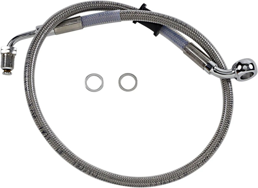 harley davidson flfb [DRAG SPECIALTIES] - Stainless steel brake line kit